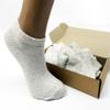 Women's Flax Linen Ankle Socks Quick-Drying Finely Made Mesh-knitted (L, 5-pack) view 4