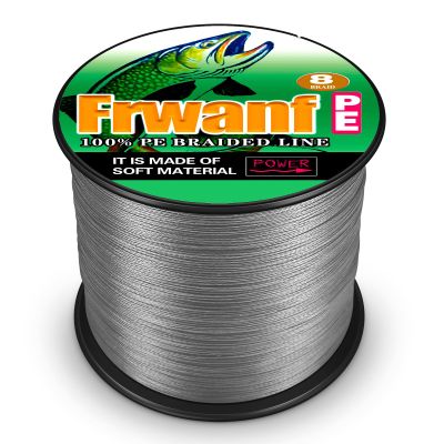 Frwanf 8 Strands Braided Fishing Line Unmatched Tensile Strength 100% PE Braided Line-Abrasion Resistant-No Stretch-Fishing String for Saltwater and Freshwater