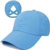 Bonvince Womens Criss Cross Ponytail Hat Quick Drying Baseball Cap Sun Hats UV Protection Sport Cap Blue view 1