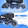 Nattork Adjustable Blades Roller Skates for Adults Women and Men,Outdoor & Indoor Black Inline Skates for Kids,Boys,Beginners,Size 6.5 7 7.5 8 view 4