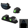 Sights 3-Dot Night Sights,Blue/Green Photoluminescent Outline, Special for G Night Sight Set for G17,G19,G22,G23,G26,G27,G33,G34,G35,G37,G38,G39 (Including Gen4) (Green) view 4
