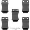 5-Pack 1.5 Inch 1.75 Inch Holster Clip for IWB & OWB Sheath | Kydex Holster | Fiber-Reinforced Polymer Belt Clips for Holsters 1.5''-Black view 4