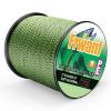 Frwanf Braided Fishing Line 8 Strands Super Strong PE Fishing String ExtremePower Fishing Braid Line for Saltwater and Fresh Water 10LB Test 100M/109Yards Black and Yellow view 2