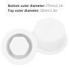 Alomejor 2 Pcs Surfboard Vent PVC Surfboard Air Vent Automatic Screw in Air Vent for Surfboard Paddle Board (White) view 2