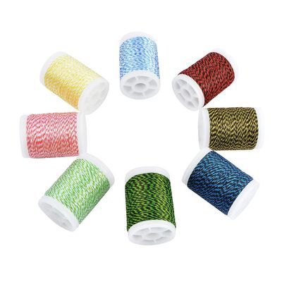 AMEYXGS Archery 120m Serving Thread Bowstring Serving Material Protect String for Various Bow String Archery (White and Green)