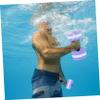 2 Pcs Aquatic Dumbbells Exercise Water Dumbbells Pool EVA Barbells Floating Water for Kids Adults Swimming Training Sport view 3