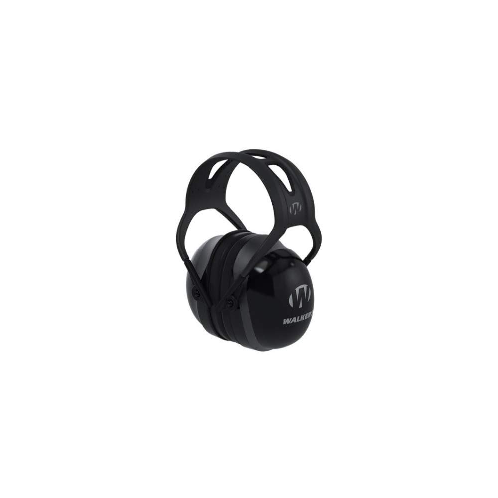 Walker's Max Protec 27 Passive Earmuffs (NRR 27dB) Black, Adjustable Headband, Sculpted Cups, One Size (GWP-PTM27)