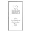 6" Health Care Heroes Vertical Display Crystal Award, Custom Engraved Health Care Heroes Crystal Trophy, Engraving with Your Own Text Included, Prime view 1