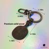 ILLUSIONI Ping Pong Keychain, 2.16 Inch Mini Table Tennis Racket Keyring, Premium Ebony Wooden Keychain, Best Gift for Ping Pong Lovers view 4