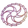 Vbestlife 160mm 180mm 203mm Stainless Steel Disc Brake Rotor for Road Bike, Mountain Bike, , BMX (180MM) view 3