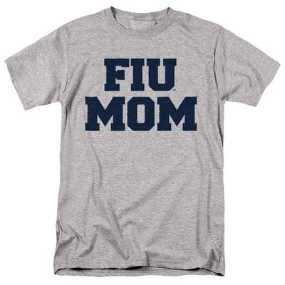 Florida International University FIU Panthers Official Mom Unisex Adult T-Shirt, Athletic Heather, 5X-Large