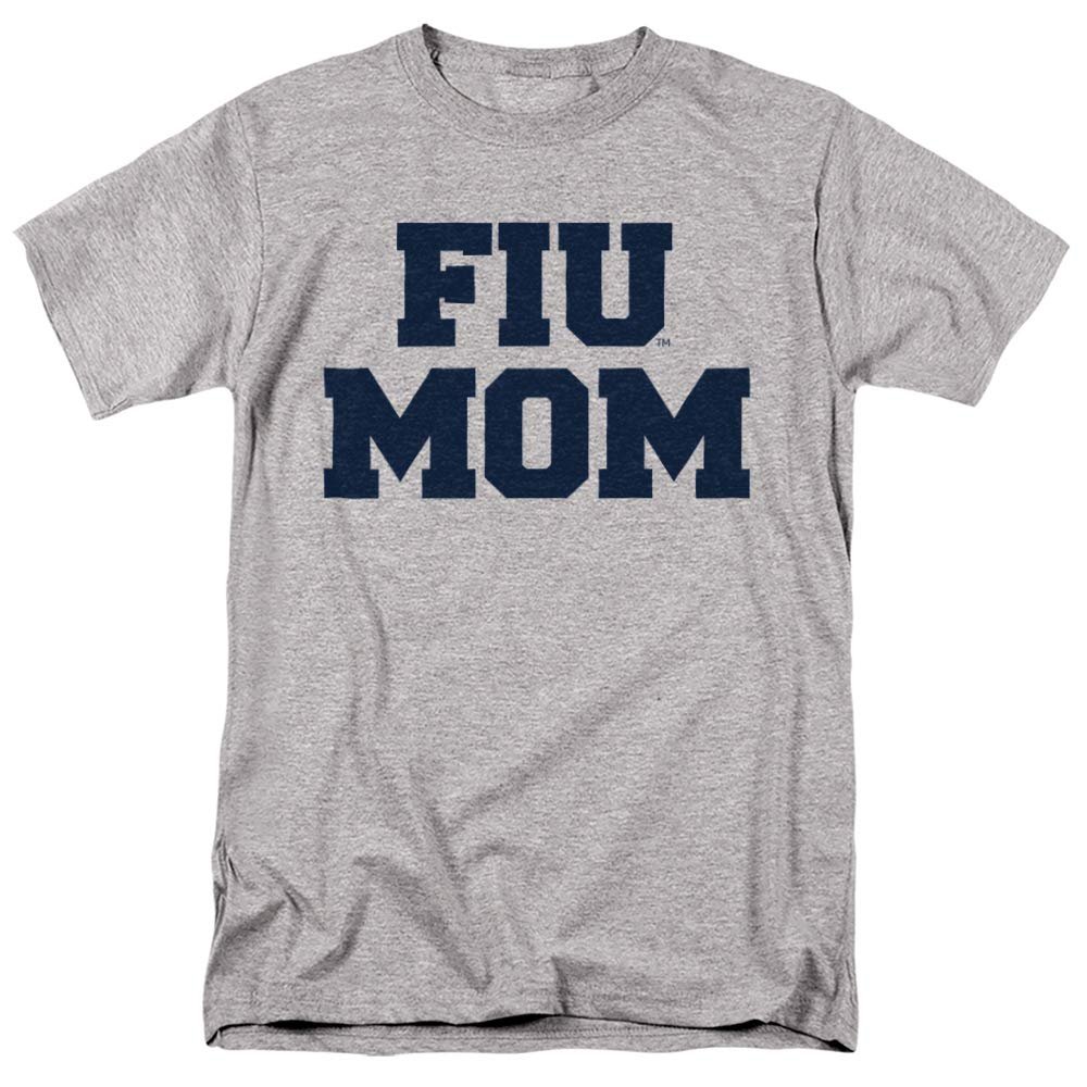 Florida International University FIU Panthers Official Mom Unisex Adult T-Shirt, Athletic Heather, 5X-Large