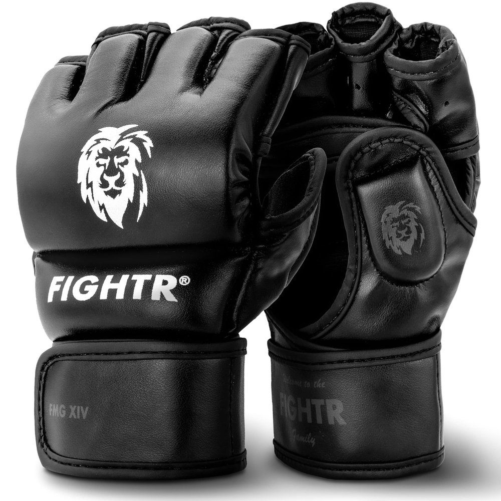 FIGHTR Pro MMA Gloves for Grappling Sparring Training, Kickboxing Martial Arts Muay Thai Punching Bag Mitt Training Boxing for Men and Women
