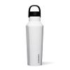 Corkcicle Sport Canteen - Keeps Drinks Cold 25 Hours - Stainless Steel Water Bottle - Triple-Insulated - Spill-Proof - Summer Drinkware Gift - Keeps Drinks Ice Cold - 20 oz - Gloss White view 1