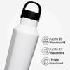 Corkcicle Sport Canteen - Keeps Drinks Cold 25 Hours - Stainless Steel Water Bottle - Triple-Insulated - Spill-Proof - Summer Drinkware Gift - Keeps Drinks Ice Cold - 20 oz - Gloss White view 3
