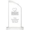 10" Health Care Heroes Aspiration Crystal Award, Personalized Health Care Heroes Crystal Trophy, Add Your Own Engraving Included, Prime view 1