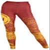 Zubaz Officially Licensed Women's NFL Static Fade Legging, Washington Football Team, Size X-Small view 1