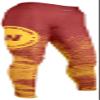 Zubaz Officially Licensed Women's NFL Static Fade Legging, Washington Football Team, Size X-Small view 2