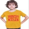 Medium Gold Youth Stuck in The Upside Down T-Shirt view 3