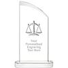 10" Scales of Justice Aspiration Crystal Award, Personalized Scales of Justice Crystal Trophy, Add Your Own Engraving Included, Prime view 1