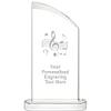 10" Music Aspiration Crystal Award, Personalized Music Crystal Trophy, Add Your Own Engraving Included, Prime view 1