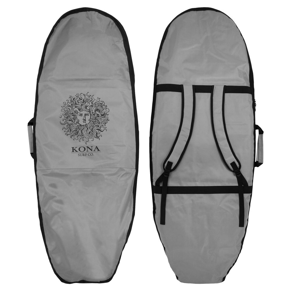 KONA SURF CO. Original Sun Softboard Quality Shortboard and Longboard Board Bag Cover in Grey sz:52in