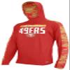 Zubaz Officially Licensed Men's NFL Solid Elevated Lw Hooie with Team Camo Liner, San Francisco 49ers, Size Small view 1