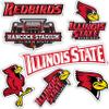 Desert Cactus Illinois State University Redbirds ISU Sticker Vinyl Decals Laptop Water Bottle Car Scrapbook Sheet T2 (Type 2) view 1
