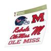 Desert Cactus University of Mississippi Sticker Rebels Ole Miss U of M Vinyl Decals Laptop Water Bottle Car Scrapbook Sheet T2 (Type 2) view 3