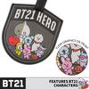 Concept One BT21 LINE Friends Luggage Tag, ID Bag Tag for Suitcases Featuring KOYA, RJ, SHOOKY, MANG, CHIMMY, TATA, Cooky, and Van, Black view 4