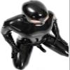 GLFQMen's Black Shiny Patent Leather Cat Suit Full Body Men Sexy Tight Zipper Jumpsuit Rubber Clothing (XL), X-Large view 1