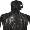 GLFQMen's Black Shiny Patent Leather Cat Suit Full Body Men Sexy Tight Zipper Jumpsuit Rubber Clothing (XL), X-Large view 4