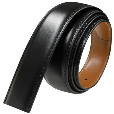 160506 Reversible Belt Strap Replacement Genuine Leather Dress Belt Strap, 1-1/4" (32mm) Wide (Black/Tan, 42)