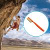 Climbing Chalk Brush with Thick Ultra Durable Boar's Hair Bristles, Bouldering Brush with Ergonomic Handle Portable with Climbing Chalk Bag(Not Included) for Climbing Wall Holds (Black+Light Blue) view 3