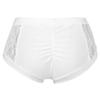 Hansber Women's High Waist Floral Lace Boy Shorts Underwear Ruched Back Bottoms Activewear Swimwear White S view 2