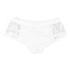 Hansber Women's High Waist Floral Lace Boy Shorts Underwear Ruched Back Bottoms Activewear Swimwear White S view 4