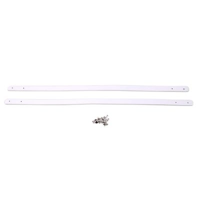Flybloom 2 Pcs Multifunctional Bag Strap Handbag Replacement Strap Detachable Shoulder Bag Strap(White)