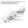 2pcs 316 Stainless Steel Mooring Cleats, 4.69in, Silver, Left Right Fairlead for Marine Boat Yacht Anchoring view 2