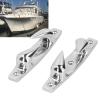 2pcs 316 Stainless Steel Mooring Cleats, 4.69in, Silver, Left Right Fairlead for Marine Boat Yacht Anchoring view 3