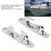 2pcs 316 Stainless Steel Mooring Cleats, 4.69in, Silver, Left Right Fairlead for Marine Boat Yacht Anchoring view 4