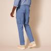 Amazon Essentials Men's Straight-Fit Stretch Cargo Pant (Available in Big & Tall), Indigo, 42W x 34L view 3