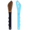 Boar Hair Rock Climbing Brush with Ergonomic Handle, Bouldering Boulder Brush as Durable Cleaning Tool for Chalk and Climbing Holds on Wall Indoor or Outdoor (Black&Light Blue) view 1