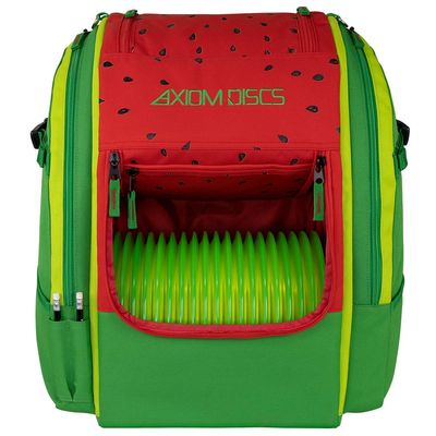 Axiom Discs Voyager Lite Backpack Disc Golf Bag (Watermelon Edition)