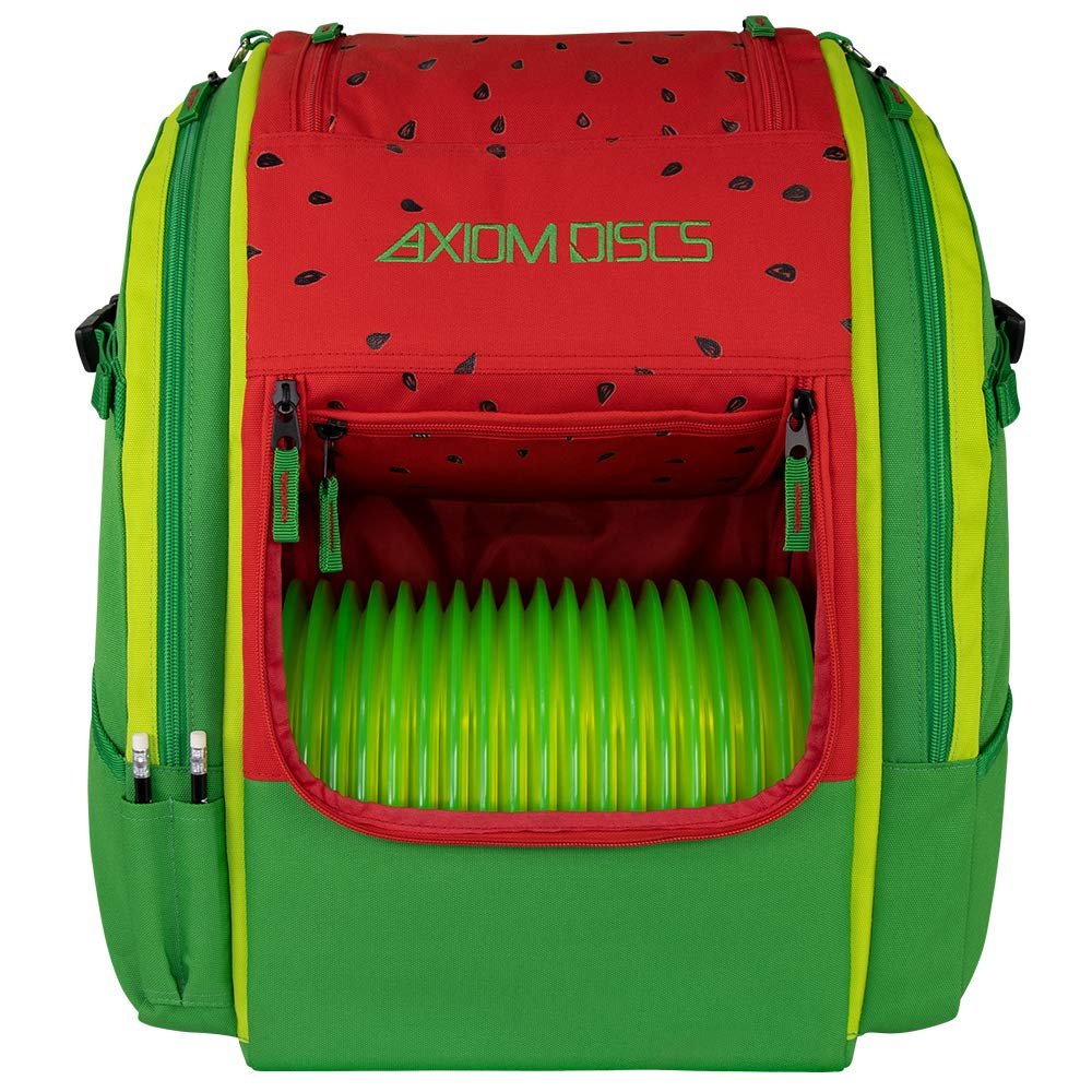 Axiom Discs Voyager Lite Backpack Disc Golf Bag (Watermelon Edition)