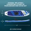 Bestway Oceana Inflatable 10' Stand-Up Paddle Board & Kayak Set, Multi, Float view 2