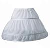 Kumeng Girls' 3 Hoops Petticoat Full Slip Flower Girl Crinoline Skirt (White-2 hoop-length 15.74", Medium) view 1