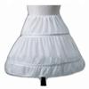Kumeng Girls' 3 Hoops Petticoat Full Slip Flower Girl Crinoline Skirt (White-2 hoop-length 15.74", Medium) view 2