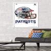 Trends International NFL New England Patriots - Drip Helmet 20 Wall Poster, 22.375" x 34", White Framed Version view 2