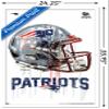 Trends International NFL New England Patriots - Drip Helmet 20 Wall Poster, 22.375" x 34", White Framed Version view 3