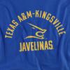 Texas A&M University-Kingsville Official One Color Javelinas Logo Unisex Adult T-Shirt, Royal Blue, 5X-Large view 2